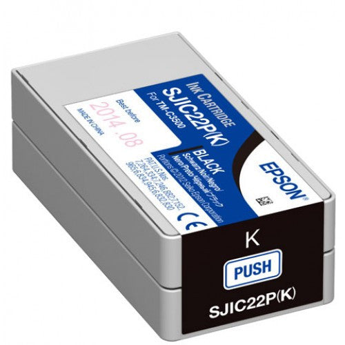 Epson Black ink cartridge for TM-C3500 Printer (C33S020577)-Barcodes.com.au