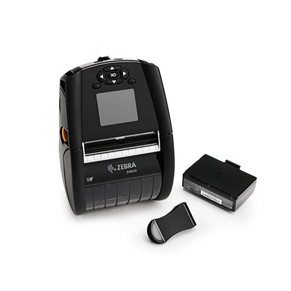 Zebra ZQ620 Mobile Printer 2.8 inches battery. Barcodes.com.au