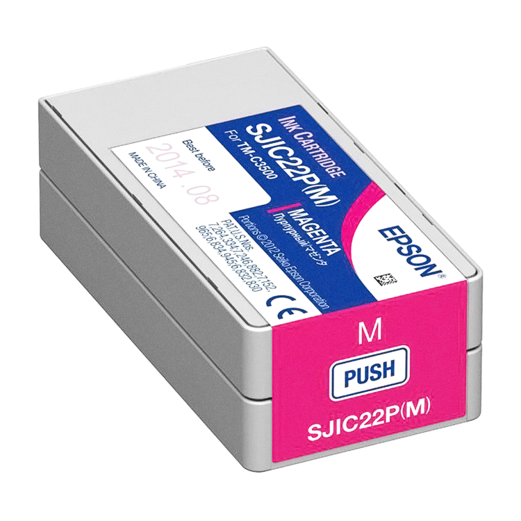 Epson Magenta ink cartridge for TM-C3500 Printer (C33S020582)-Barcodes.com.au