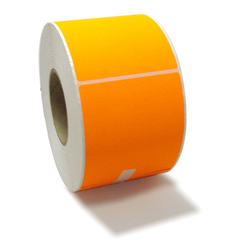 102MM X 150MM Fluorescent Fluorescent Orange thermal transfer labels.