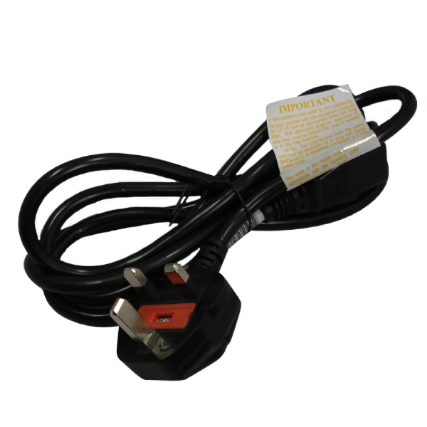 Type G, Standard UK Plug to IEC Kettle Cord 1.8m