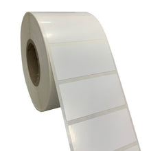 RT5025-1.25WP 50mm X 25mm TT White Polyester Roll Labels - Product Picture 2 - Barcodes.com.au