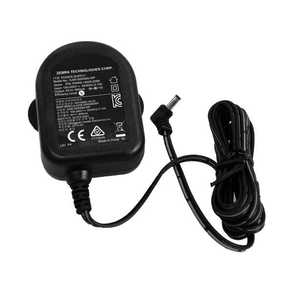 Zebra RS232 Power supply (PWR-WUA5V4W04C) from Barcodes.com.au