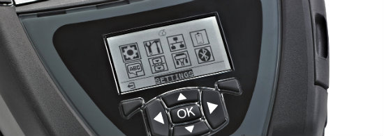 Zebra QLn320 Mobile Printer Screen  from Barcodes.com.au