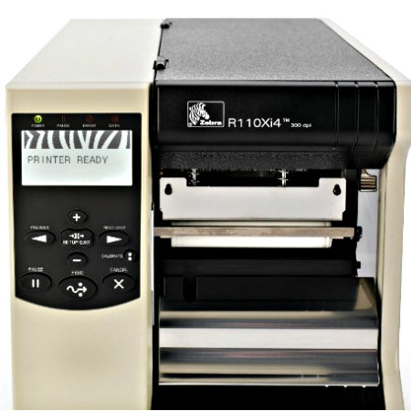 Zebra 170xi4 Industrial Label Printer -Front view- from Barcodes.com.au