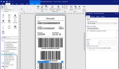 Loftware Label Design Example 1