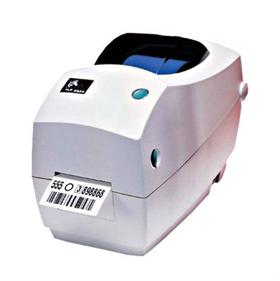 Zebra TLP2824 Plus Thermal Transfer Label Printer -Side view- from Barcodes.com.au