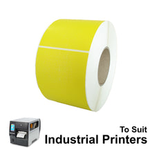 102mm X 150mm Direct Thermal  Yellow Labels LD102150Y-4 from barcodes.com.au