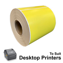LD102150Y-35B 102mm X 150mm Yellow Labels - Direct Thermal 38mm Core - Product Picture 2 - Barcodes.com.au