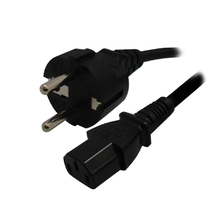 Type F, Europe Plug to IEC Kettle Cord 1.8m. Barcodes.com.au