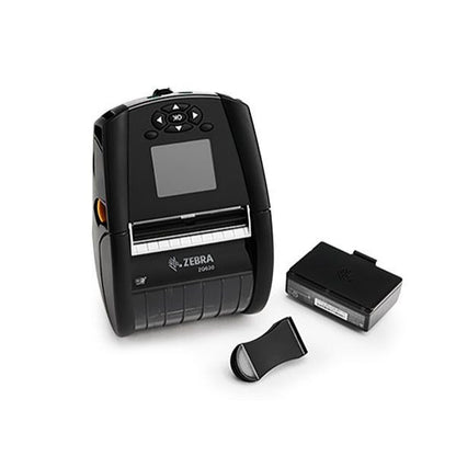 Zebra ZQ620 Mobile Printer 2.8 inches battery. Barcodes.com.au