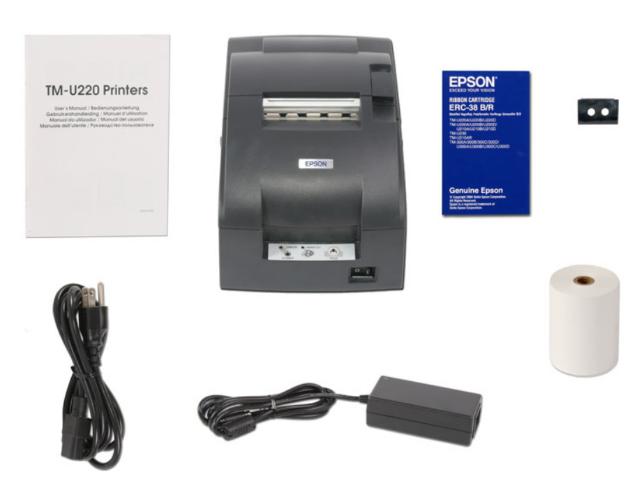 Epson TMU220B Dot Matrix Printer What's in the Box