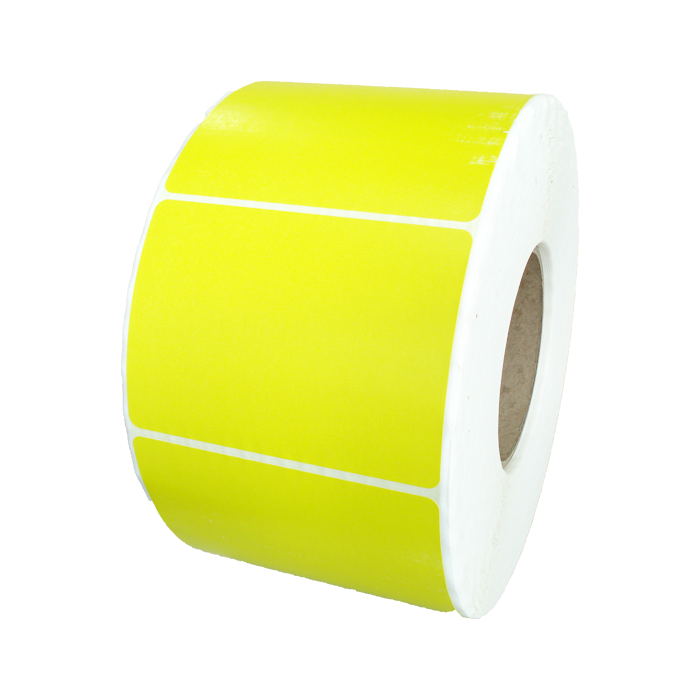 102mm x 74 mm Direct Thermal Labels LD10274Y-2-Core-From Barcodes.com.au