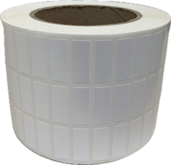 RT2597-10WP 25mm X 9.7mm TT White Polyester Roll Labels - Product Picture 1 - Barcodes.com.au