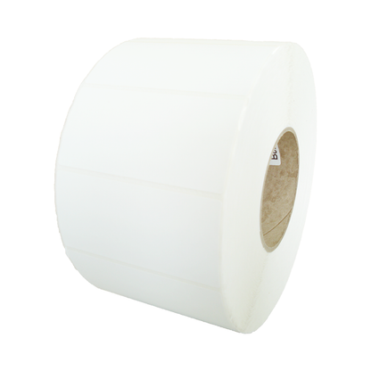 102mm X 48mm Thermal Transfer Labels/ 76mm Core/ 3000 Labels Per Roll/ 6000 Labels Per Box