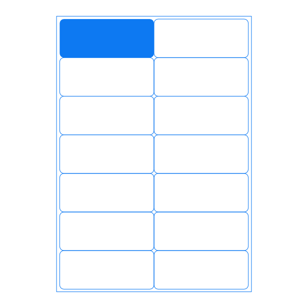 A4 Sheet Labels - 14 Labels Per Page LA414 from Barcodes.com.au