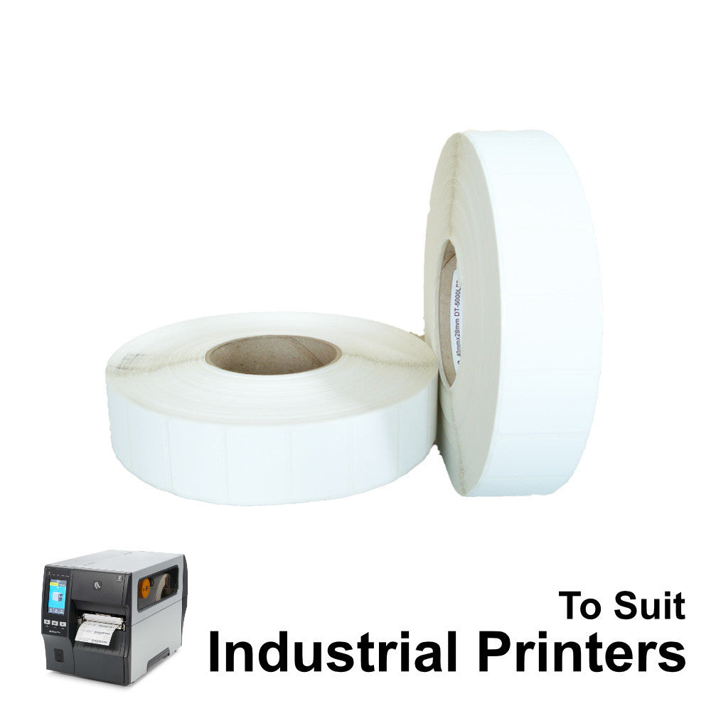 40mm x 28mm LD4028-30 Barcodes.com.au To Suit Industrial Printers