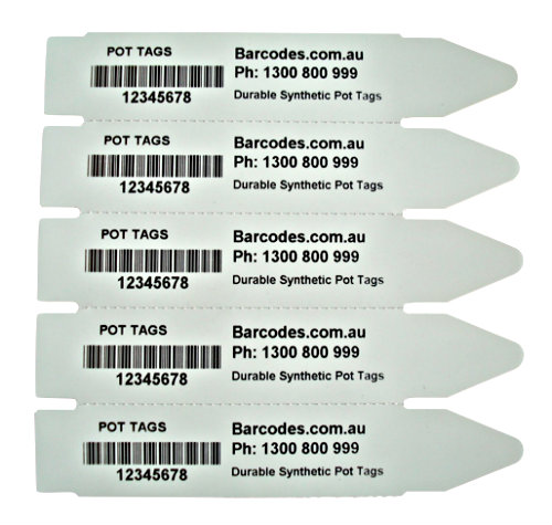 Nursery Tags Printed with Barcode from Barcodes.com.au