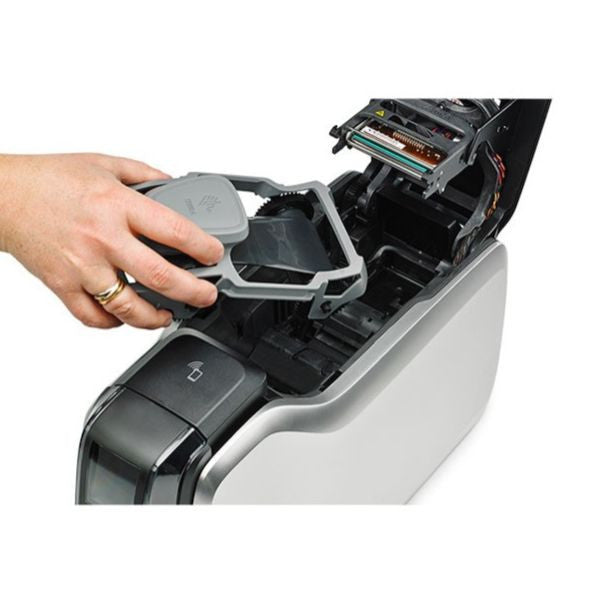Zebra ZC300 Black Ribbon cartridge Insert to the card printer. Barcodes.com.au