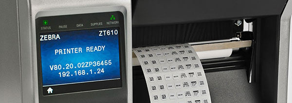 Zebra ZT610 Industrial Printer-Display-Barcodes.com.au