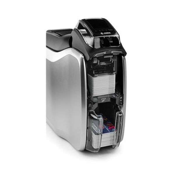 Zebra ZC300 Colour Ribbon card compartment- Barcodes.com.au