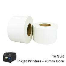 102mm X 100m TT White Gloss Inkjet Roll Labels to Suit Epson Colour printers (LT102WG-100MS)