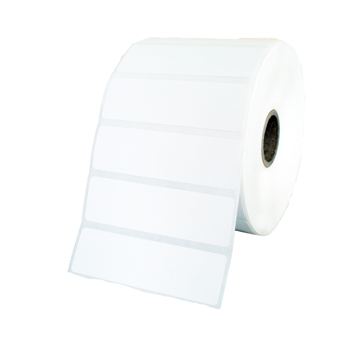 75mm x 23mm Direct Thermal Labels White/ 25mm Core/ 2000 Labels Per Roll/10, 000 Labels Per Box