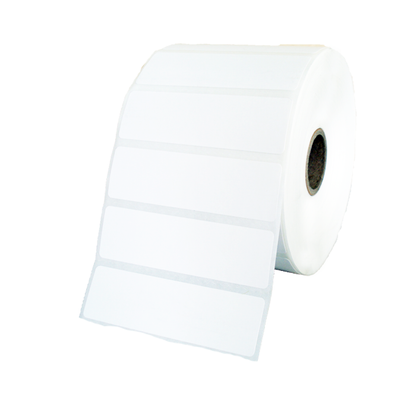 75mm x 23mm Direct Thermal Labels White/ 25mm Core/ 2000 Labels Per Roll/10, 000 Labels Per Box