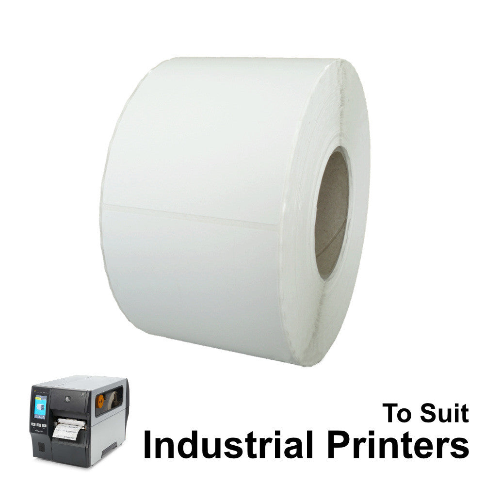 LT102150-4 Barcodes.com.au To Suit Industrial Printers 102mm X 150mm Thermal Transfer Labels/ 76mm Core/ 1000 Labels Per Roll/ 4000 Labels Per Box
