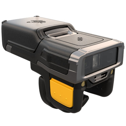 front angled photo of zebra rs6100 bluetooth wearable scanner