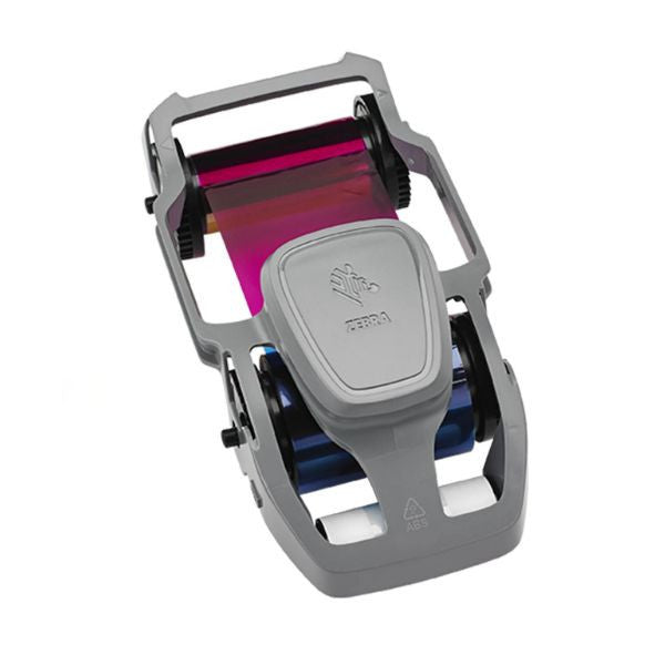 Zebra ZC300 Colour Ribbon YMCKOK cartridge- Ribbon with the cleaning roller-Barcodes.com.au