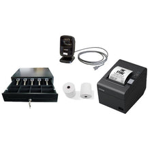 POS Bundle 6 - TM-T82IV Printer + 80mm X 80mm Receipt Rolls + DS9208 Scanner+Cash Drawer