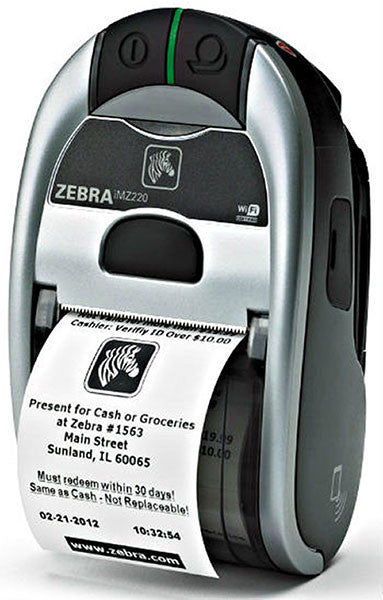 Zebra imz220 Mobile computer-Side-view-from barcodes.com..au