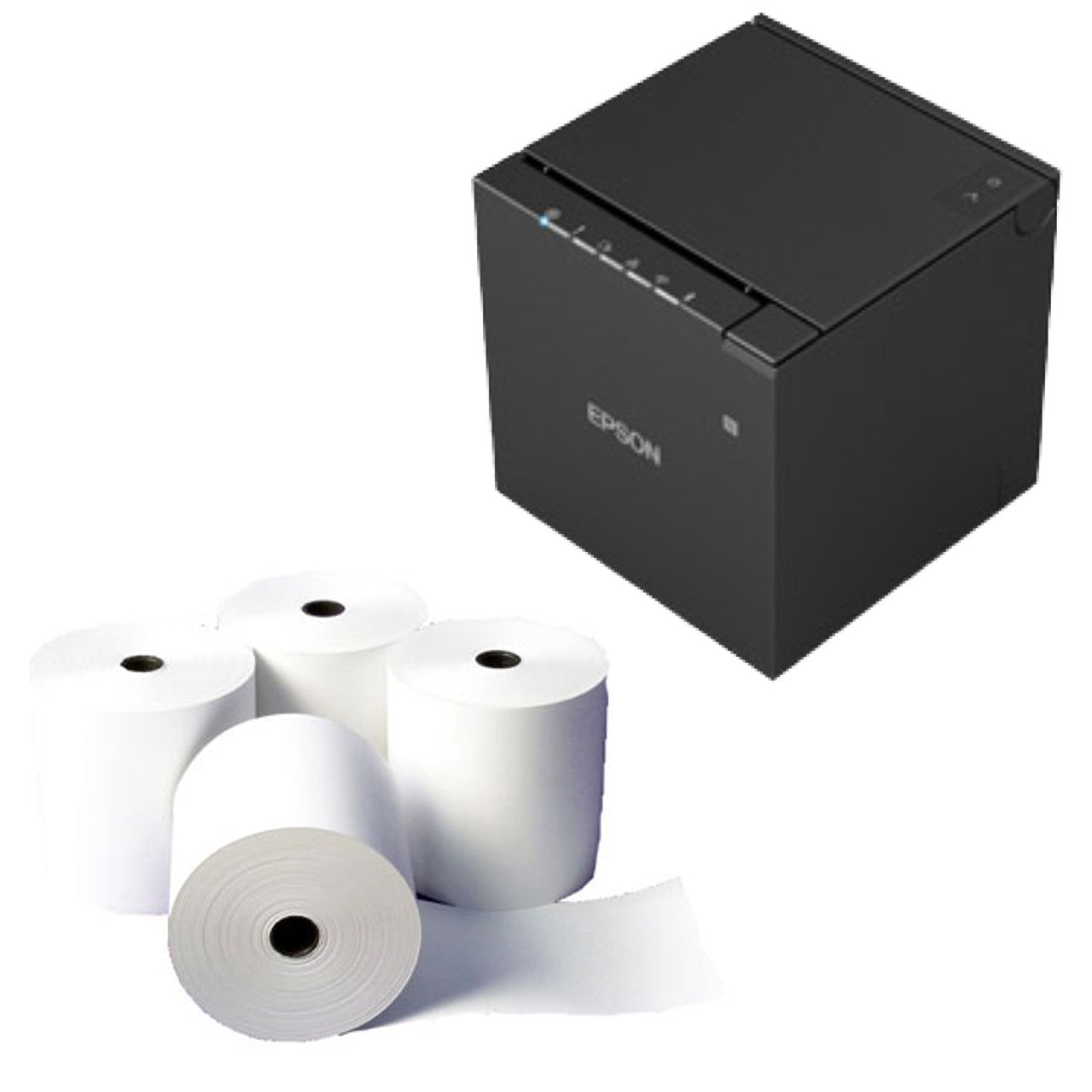 POS Bundle 5- Epson TM-M30iii Receipt Printer + 80mmX80mm Receipt Rolls - from Barcodes Group