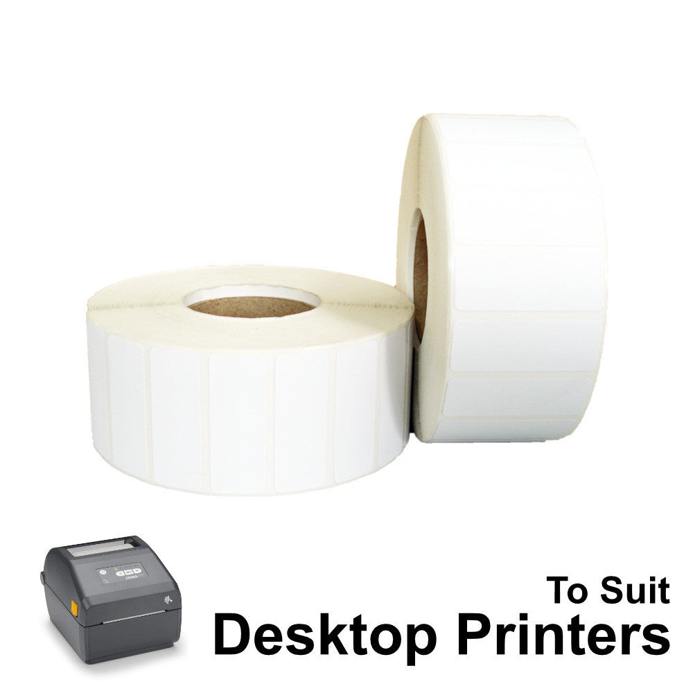 40mm X 15mm Direct Thermal Labels LD4015-2.5B to suit Desktop Printers from Barcodes.com.au