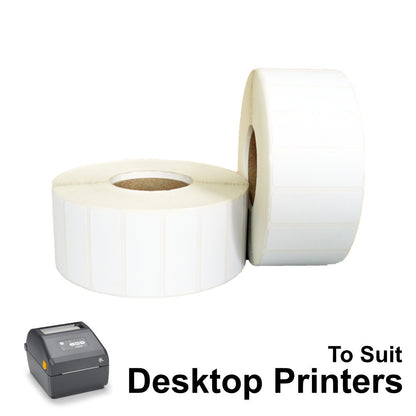 40mm X 15mm Direct Thermal Labels LD4015-2.5B to suit Desktop Printers from Barcodes.com.au