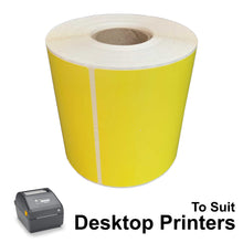 LD102150Y-35B 102mm X 150mm Yellow Labels - Direct Thermal 38mm Core - Product Picture 1 - Barcodes.com.au