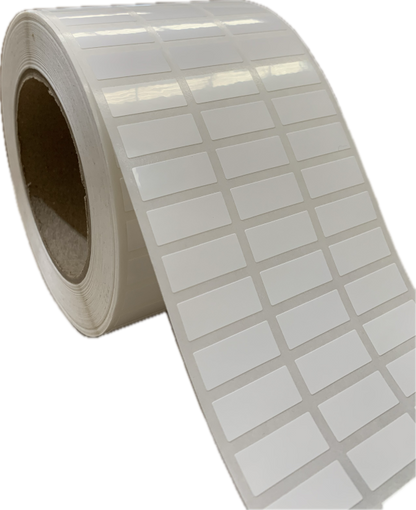RT2597-10WP 25mm X 9.7mm TT White Polyester Roll Labels - Product Picture 2 - Barcodes.com.au
