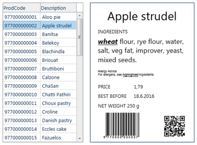 Loftware Label Design Template 1